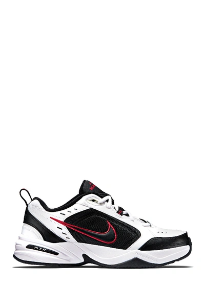 Shop Nike Air Monarch Iv 4e Training Sneaker - Extra Wide Width In 101 White-black