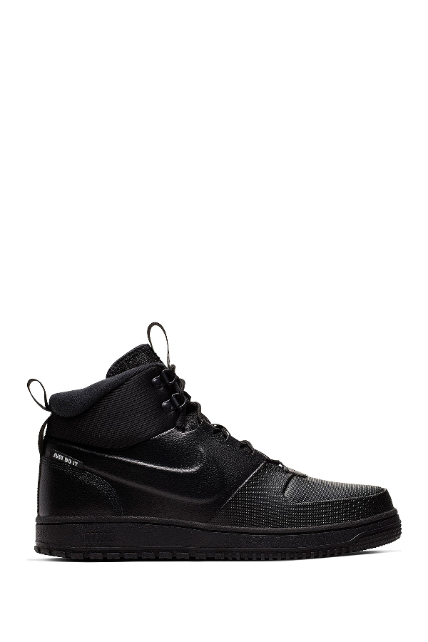 nike black leather high tops