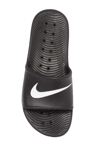 Shop Nike Kawa Slide Sandal In 001 Black/white