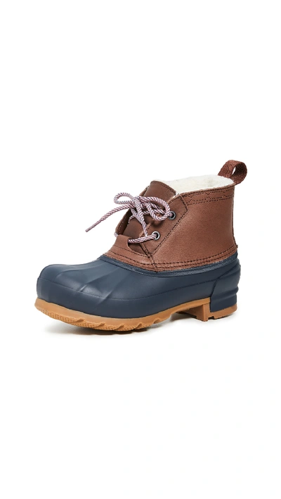 Shop Hunter Original Pac Short Boots In Burnt Sienna Navy