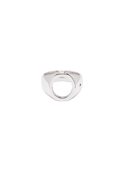 Shop Tom Wood 'oval Open' Cutout Silver Signet Ring – Size 58