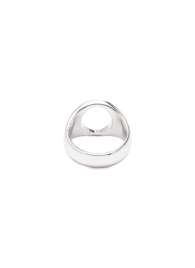 Shop Tom Wood 'oval Open' Cutout Silver Signet Ring – Size 58