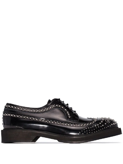 Shop Alexander Mcqueen Leather Shoes In Black