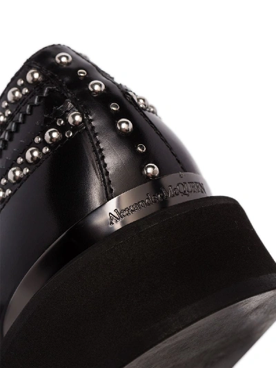 Shop Alexander Mcqueen Leather Shoes In Black