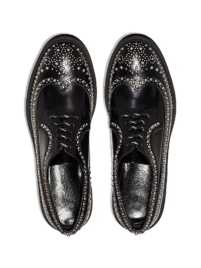 Shop Alexander Mcqueen Leather Shoes In Black