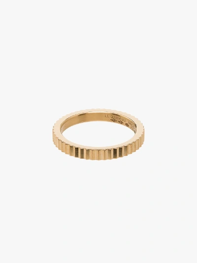 Shop Le Gramme 18k Yellow Gold La 5g Guilloché Polished Ring