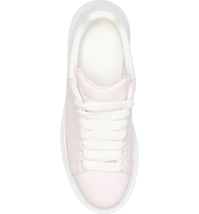 Shop Alexander Mcqueen Sneaker In Pale Rose/ White