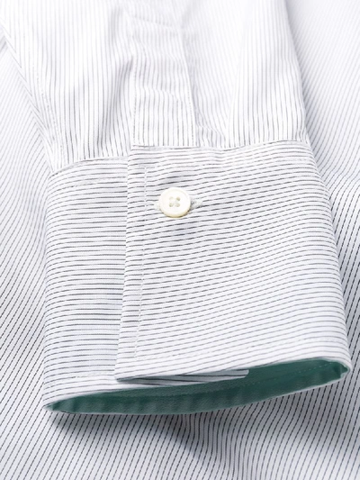 Shop Paul Smith Striped Overshirt In White