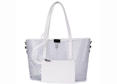 Pre-owned Off-white  Tote Transparent Mesh White