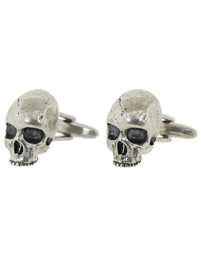 Shop John Varvatos Silver Skull Cufflinks