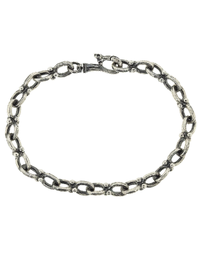 Shop John Varvatos Silver Chain Link Bracelet