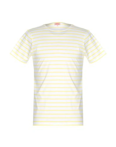 Shop Armor-lux T-shirts In Yellow