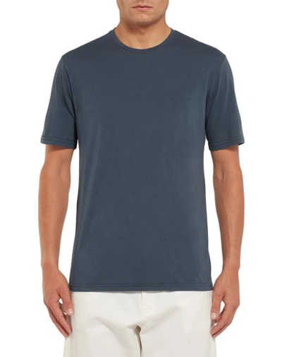 Shop Aspesi T-shirt In Slate Blue