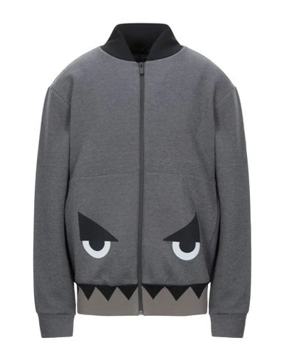 Shop Fendi Sweatshirt In Grey