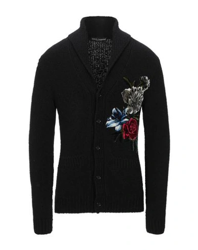 Shop Dolce & Gabbana Cardigan In Black