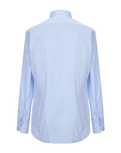 Shop Pierre Balmain Solid Color Shirt In Sky Blue