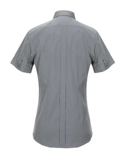 Shop Dolce & Gabbana Solid Color Shirt In Grey