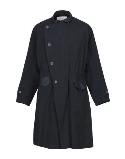 Shop Julien David Full-length Jacket In Dark Blue