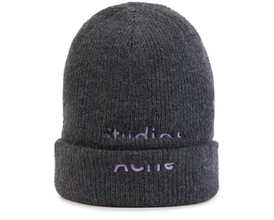 Shop Acne Studios Kreed Hat In Dark Grey Melange