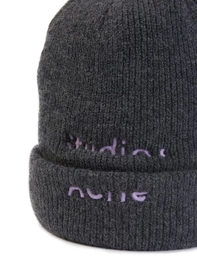 Shop Acne Studios Kreed Hat In Dark Grey Melange