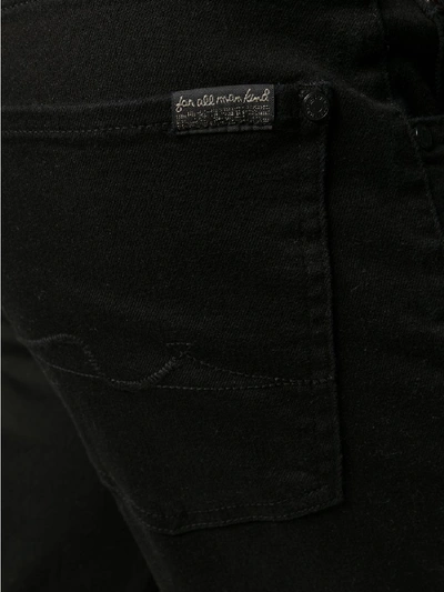 Shop 7 For All Mankind Denim Cotton Jeans In Black