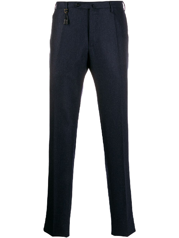 Incotex Colour Block Tailored Trousers In Black | ModeSens
