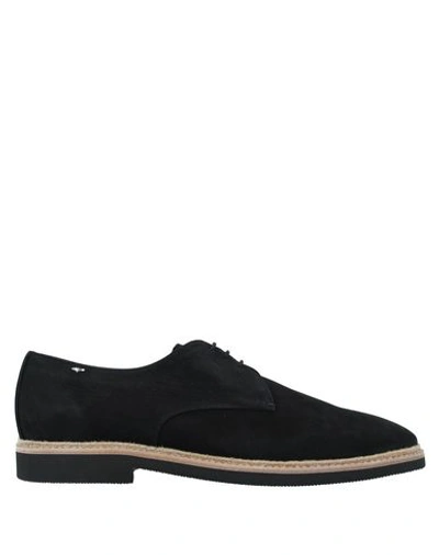 Shop Alberto Guardiani Laced Shoes In Black