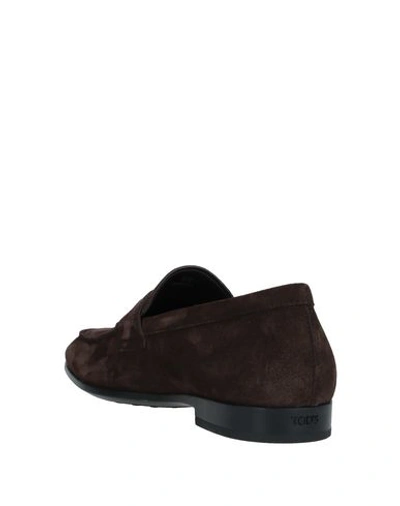 Tod's Suede Gomma Leggero Loafers In Dark Brown