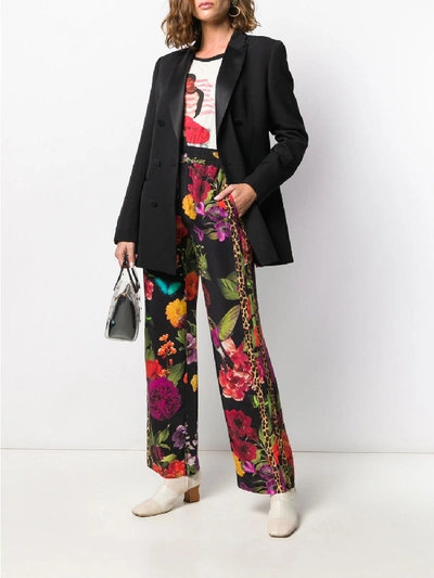 Shop Alice And Olivia Benny Trousers In Multicolor