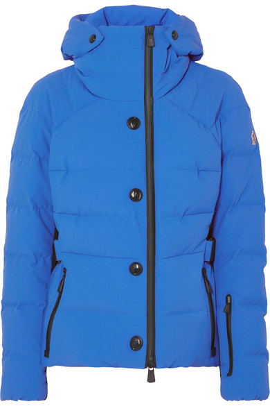 Moncler Grenoble Guyane Belted Quilted Down Ski Jacket In Bright Blue |  ModeSens