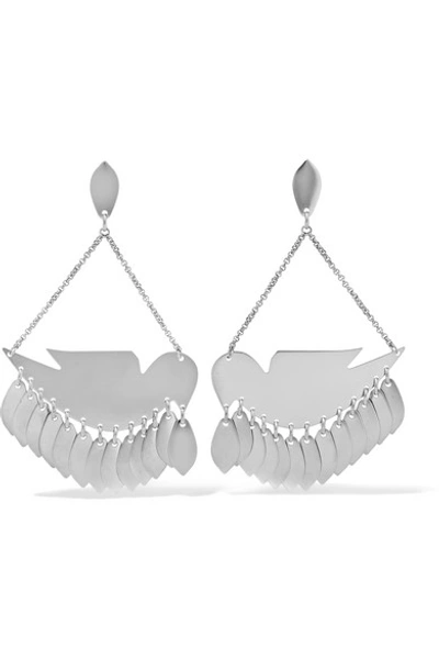 Shop Isabel Marant Birdy Silver-tone Earrings