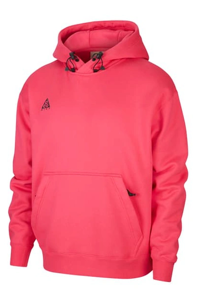 Shop Nike Pullover Hoodie In Rush Pink/anthracite