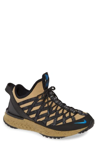 Shop Nike Acg React Terra Gobe Sneaker In Parachute Beige/ Blue/ Black