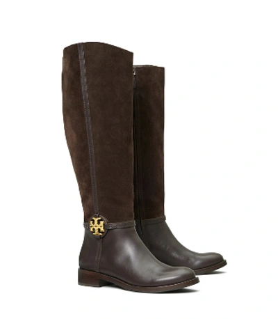 Shop Tory Burch Miller Boots, Extended Calf Width In Corvino / Corvino