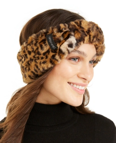 Shop Calvin Klein Leopard Faux Fur Headband