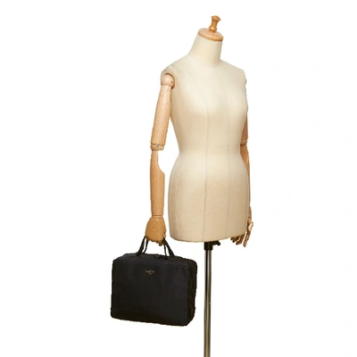 Pre-owned Prada Nylon Handbag In Black