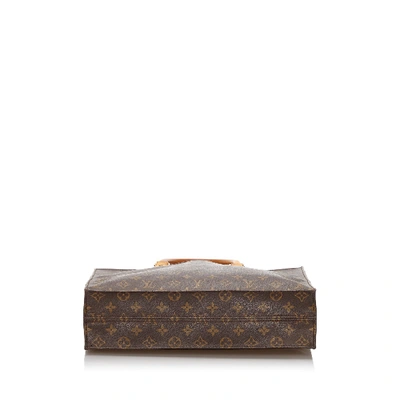 Shop Pre-owned Louis Vuitton Monogram Sac Plat In Grey