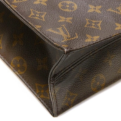 Shop Pre-owned Louis Vuitton Monogram Sac Plat In Grey