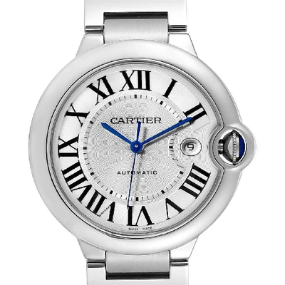 Shop Cartier Ballon Bleu 42 Silver Dial Automatic Steel Mens Watch W69012z4 In Not Applicable