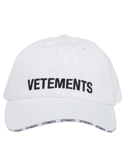 Shop Vetements Vetments Baseball Hat In White