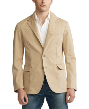 polo ralph lauren men's stretch chino sport coat