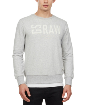 G Star Raw Raw Core Crew Neck Sweatshirt Grey Modesens