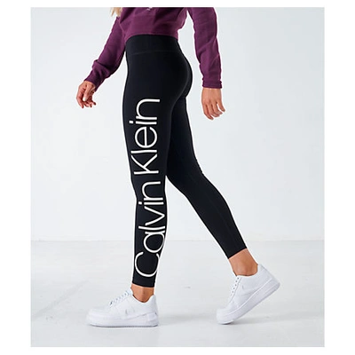 Calvin Klein Women's Logo Leggings In Black | ModeSens