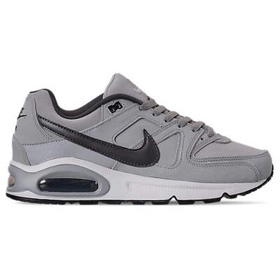 Nike Men's Air Max Command Leather Casual Sneakers From Finish Line In Grey  | ModeSens