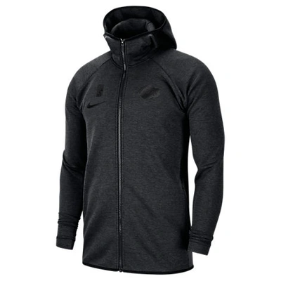 Shop Nike Men's Dri-fit Los Angeles Lakers Nba Showtime Full-zip Hoodie In Black