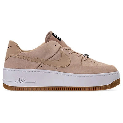 Shop Nike Women's Air Force 1 Sage Xx Low Casual Shoes In Brown