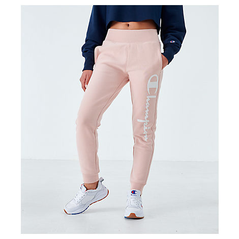 pink champion joggers womens