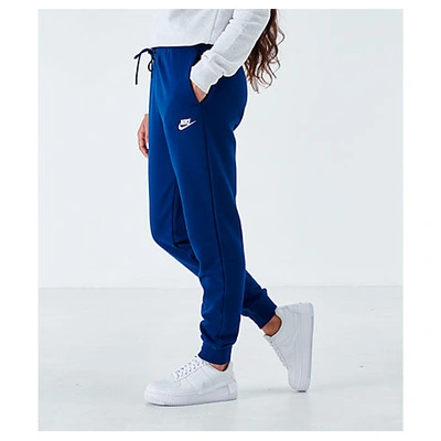 Shop Nike Women's Sportswear Essential Jogger Pants In Blue