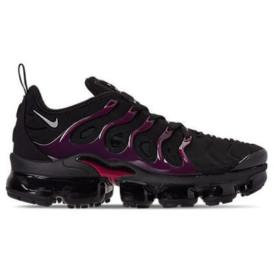Shop Nike Air Vapormax Plus Running Shoes In Black/reflect Silver/noble Red