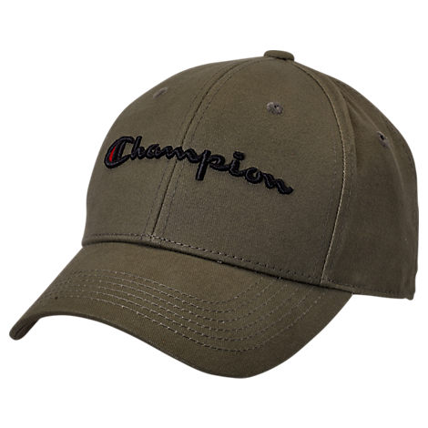 champion green classic twill hat